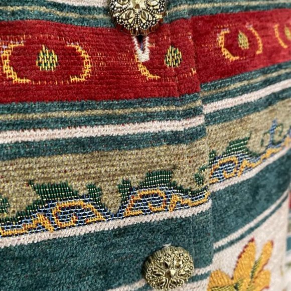 VINTAGE Bedford Fair Women’s Indian Floral Patterned Jacket - M - Picture 6 of 10